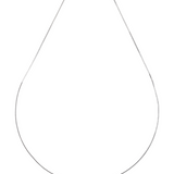 Sterling silver necklace with a single 10-11 mm white freshwater pearl and lobster claw clasp