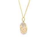 Diamond Scattered Disc Pendant Necklace in 14K Gold