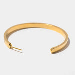 Hapur Gold Vermeil Hoop Earring with a smooth, polished 18K gold layer over sterling silver, minimalist and elegant design.