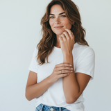 Sapphire Scattered Rainbow Pinky Signet Ring in 14K Gold