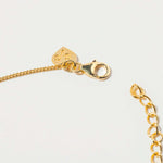 Thane Gold Vermeil pendant necklace with sliced raw uncut diamonds and 18k gold vermeil chain