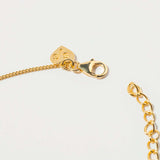 Thane Gold Vermeil pendant necklace with sliced raw uncut diamonds and 18k gold vermeil chain