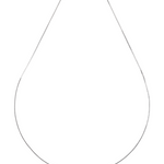 Sterling silver necklace with a single 10-11 mm white freshwater pearl and lobster claw clasp